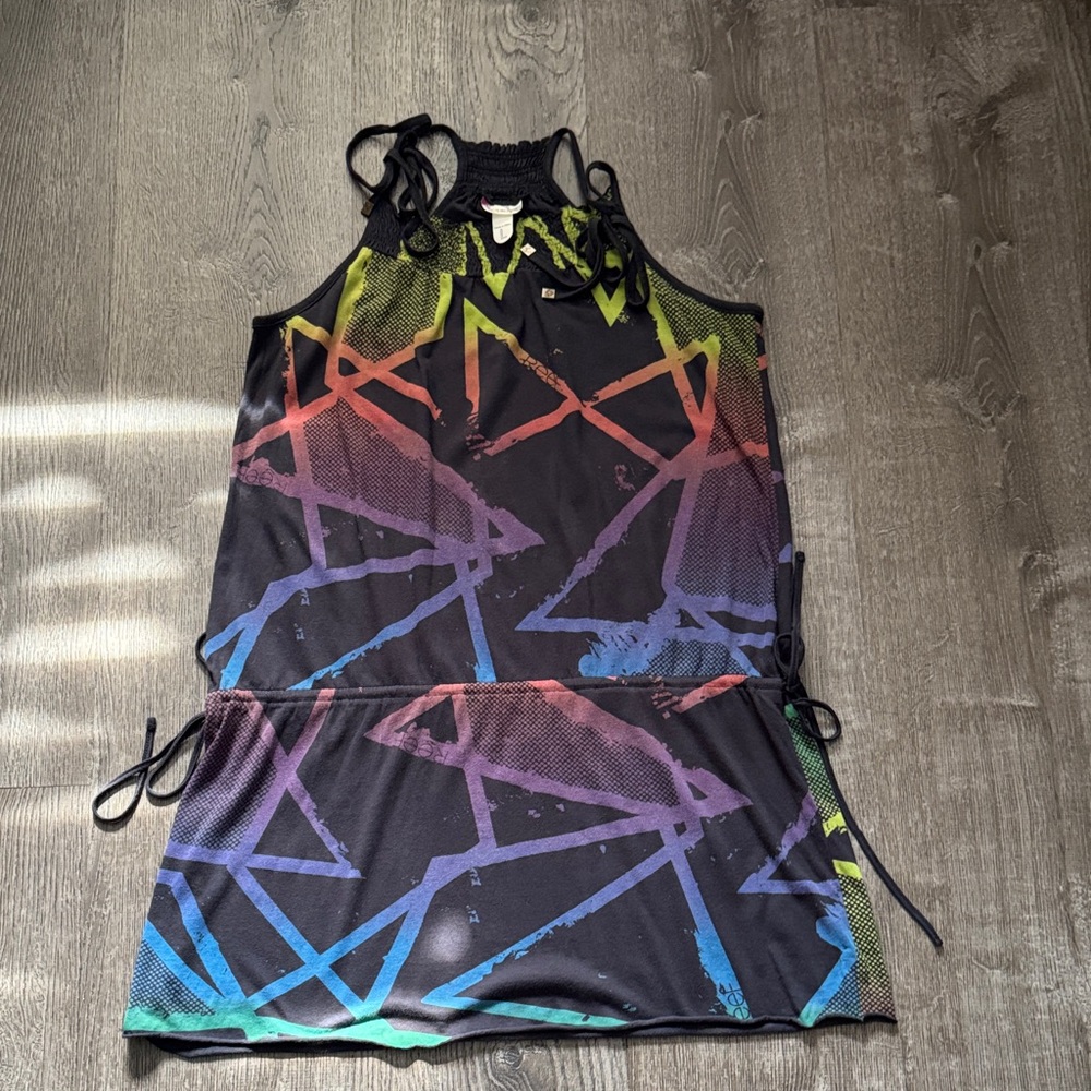 Vintage Reef Black and Green Textured Top